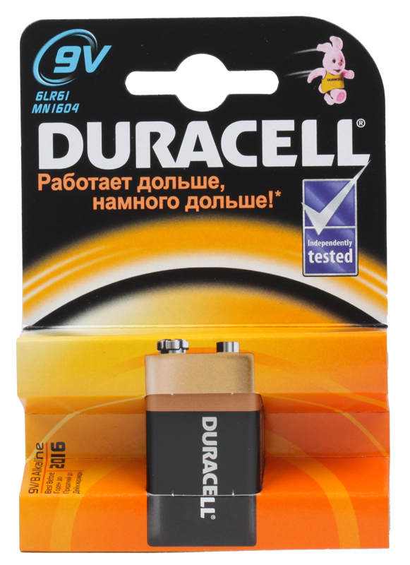 Батарейка DURACELL Basic 6LR61 9v(крона) в Советской Гавани
