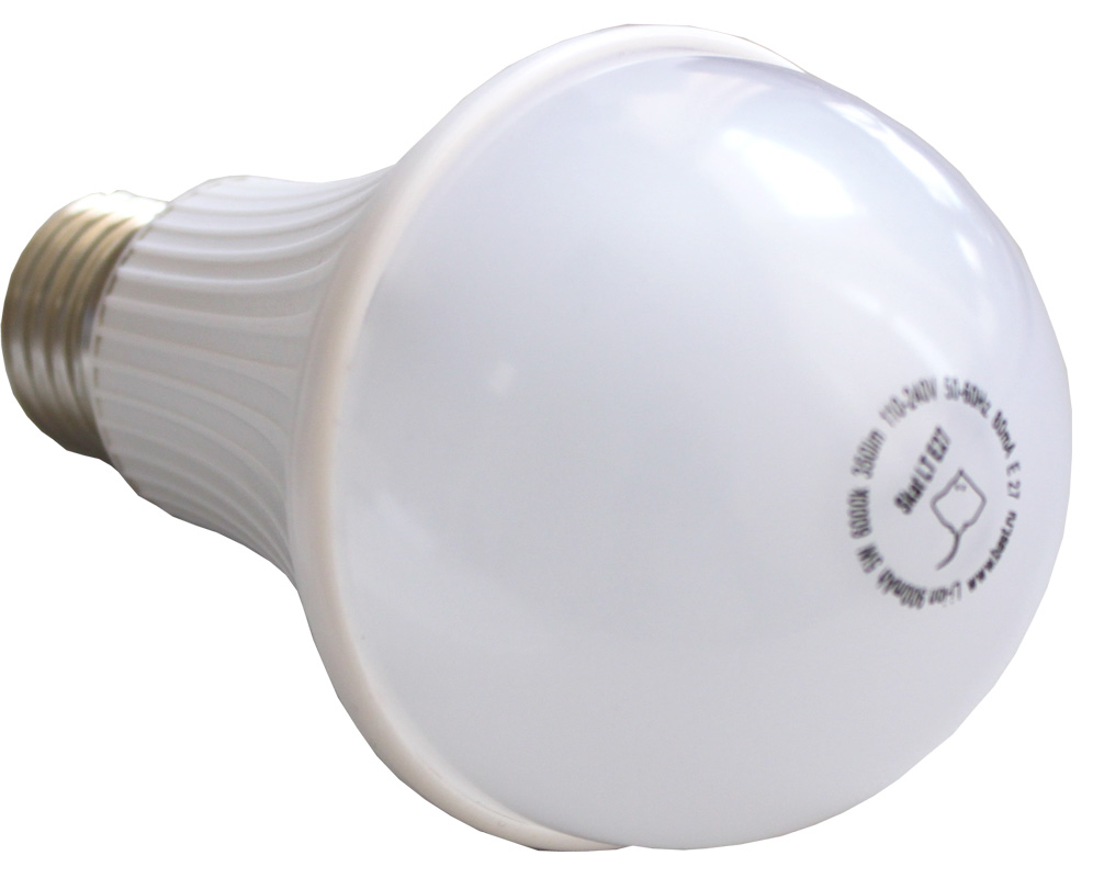 Лампа светодиодная SKAT LED-220 E27 аварийная c Li-ion аккумулятором в Советской Гавани