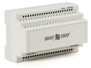 SKAT-12-6, 0 DIN источник питания 12В 6А пластиковый корпус под DIN рейку 35 мм в Советской Гавани