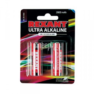 Батарейка ультра алкалиновая AA/LR6 "REXANT"1, 5V 2800mAh (30-1025) в Советской Гавани