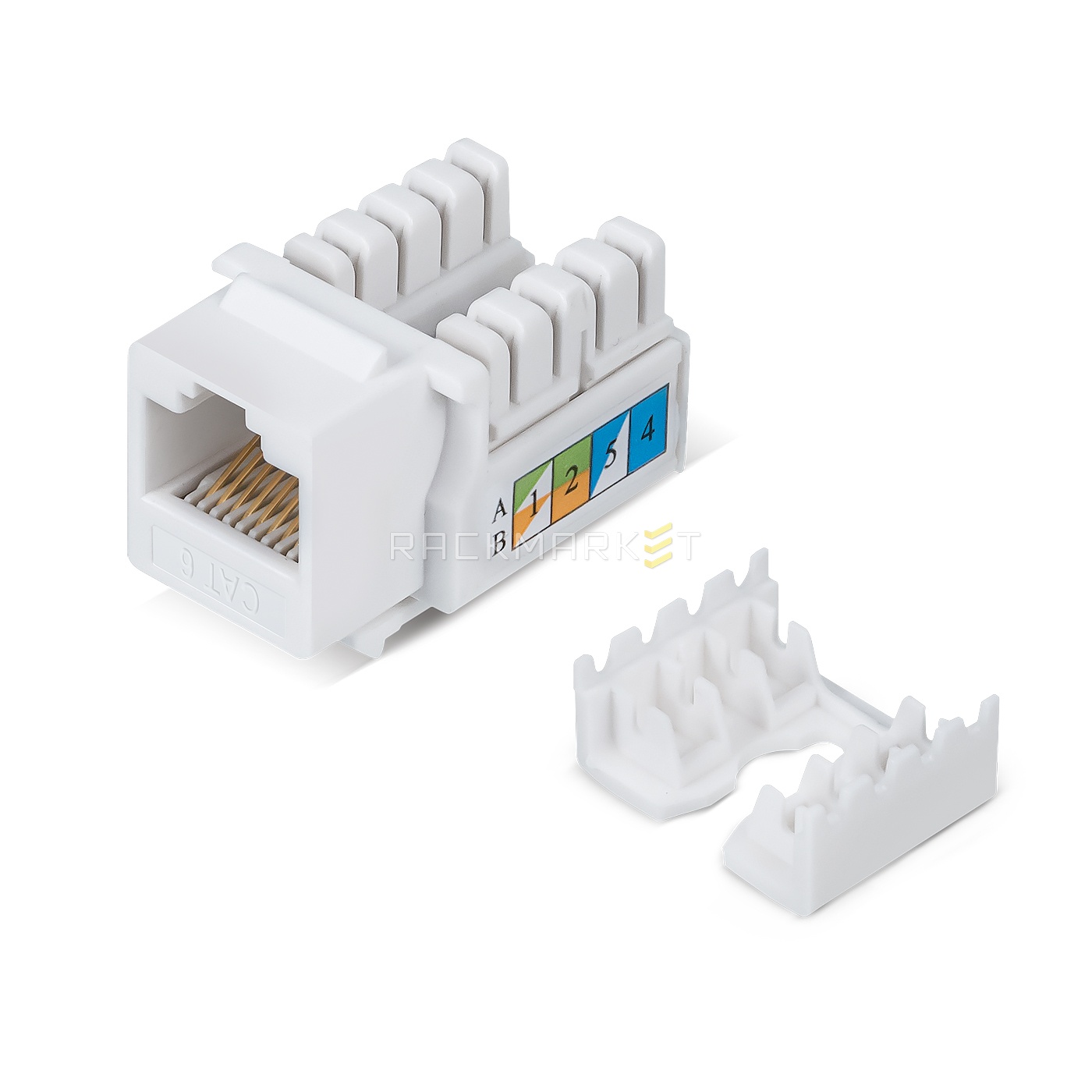 Hyperline SIP2-1K-M45-45 Вставка 45x45 (аналог Mosaic) для 1 модуля формата Keystone Jack, со шторко в Советской Гавани