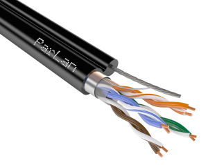 Кабель F/UTP4 Cat5e PVC/PEtr 4x2x0, 52 ParLan внеш. трос в Советской Гавани
