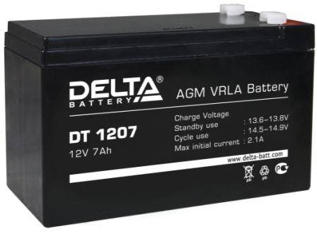 Аккумулятор Delta DT 1207 (7 А/ч 12v) в Советской Гавани