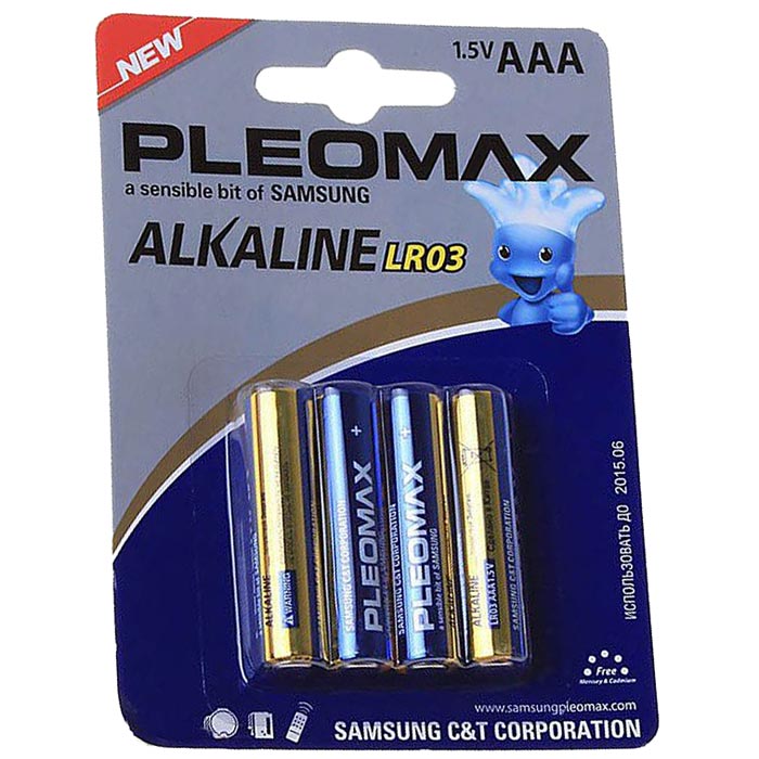 Батарейка Samsung Pleomax LR03-4BL (AAA, 1.5v) в Советской Гавани