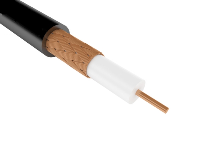 Кабель RG-6U+CU(75ом)черный, (100м) в Советской Гавани