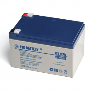 Аккумулятор PTK-BATTERY 12-12 (12V, 12 Ah) в Советской Гавани